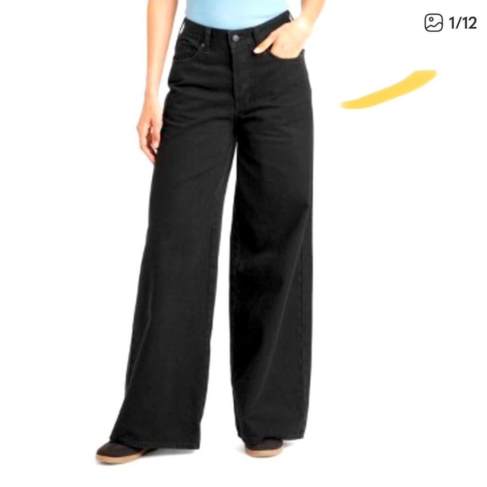 Universal Thread Black Super Wide-Leg Jeans 🖤